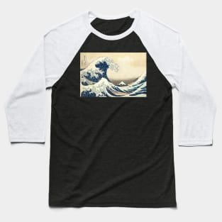 Great Wave Off Kanagawa Baseball T-Shirt